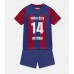 Barcelona Joao Felix #14 Barnkläder Hemma matchtröja till baby 2023-24 Kortärmad (+ Korta byxor) Billigt